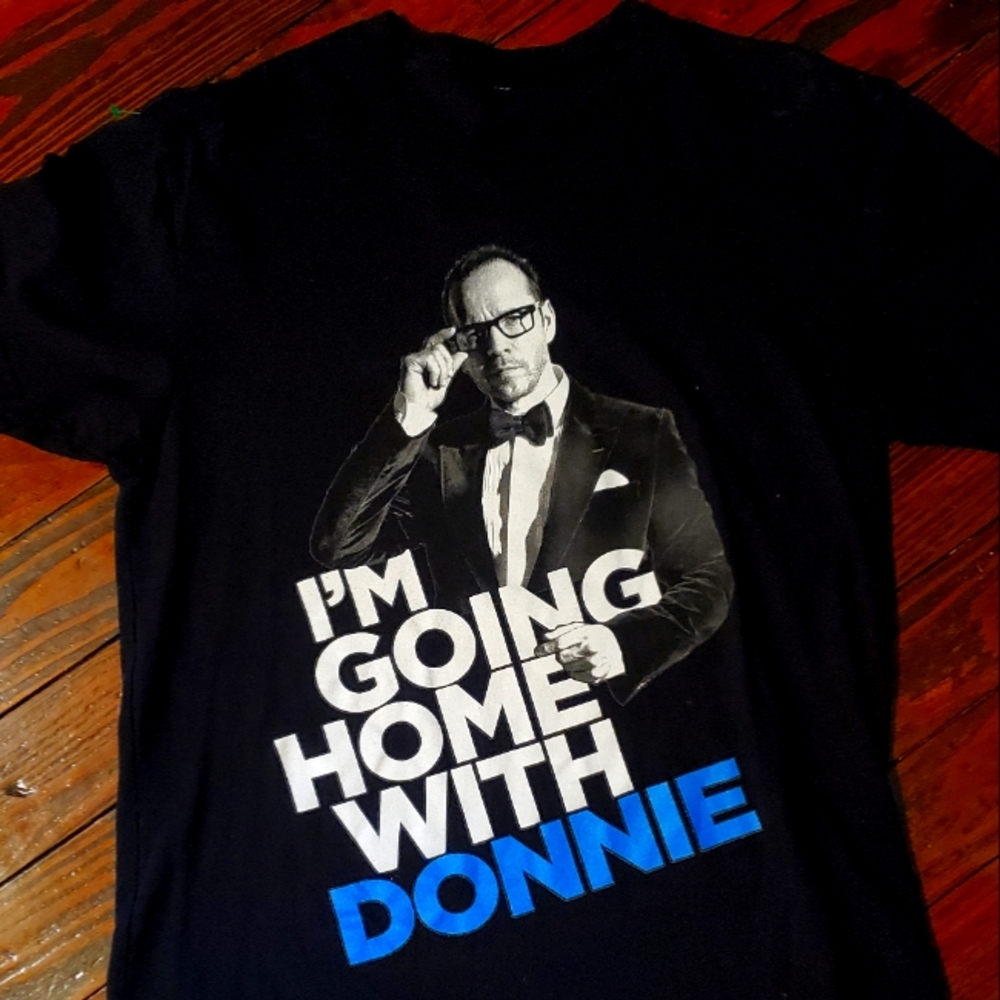 Like New NKOTB Donnie Wahlberg Black Tee Sz M